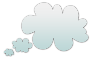 scrapbook item - think cloud